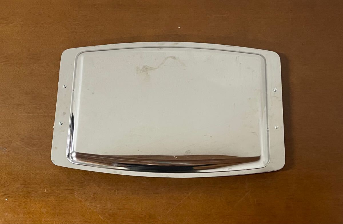 SNT653 mama sun tray made of stainless steel service tray Showa Retro coffee shop original . tea O-Bon tray tray that time thing period thing 