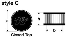 K&N エアフィルター REPLACEMENT FILTER 純正交換タイプ PORSCHE 356 356 58～65 ケーアンドエヌ