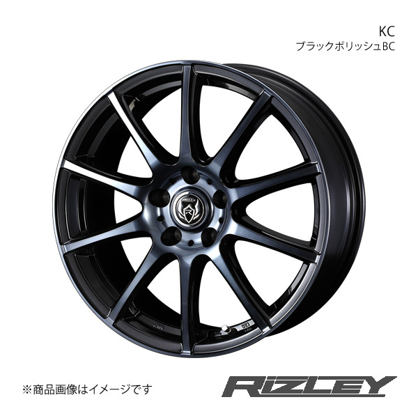 RiZLEY/KC マークXジオ 10系 アルミホイール1本【17×7.0J 5-114.3 INSET40 ブラックポリッシュBC】 0040524_画像1