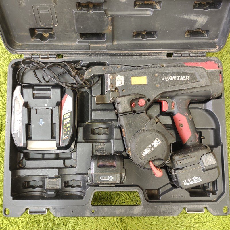 中古品 ★ マックス 14.4V 鉄筋結束機 リバータイア RB-440T 本体+充電器+バッテリー2個 ★ MAX