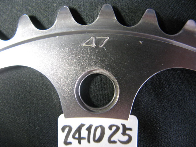 ピスト?競輪/NJS認(rèn)定shimano【DURA-ACE】大ギア厚歯47T/PCD:144mm現(xiàn)行美中古II