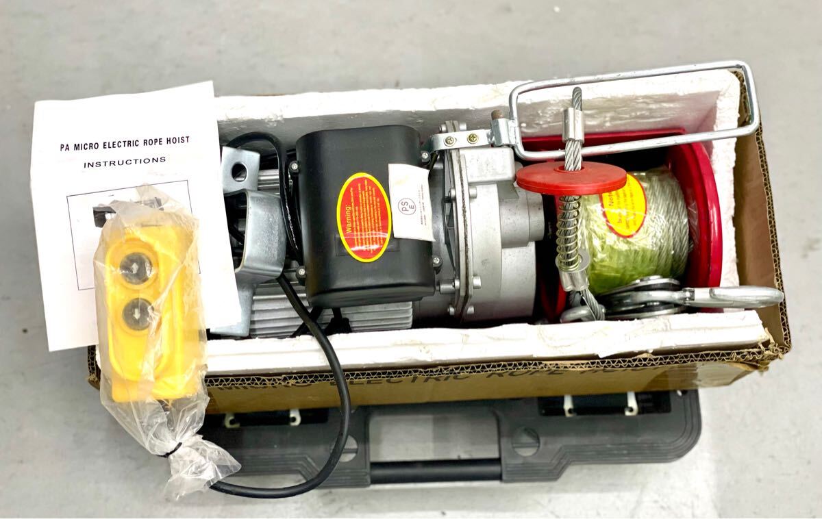 未使用□MICRO ELECTRIC ROPE HOIST マイクロ電動ロープホイスト 未使用□MICRO ELECTRIC ROPE HOIST マイクロ電動ロープホイスト