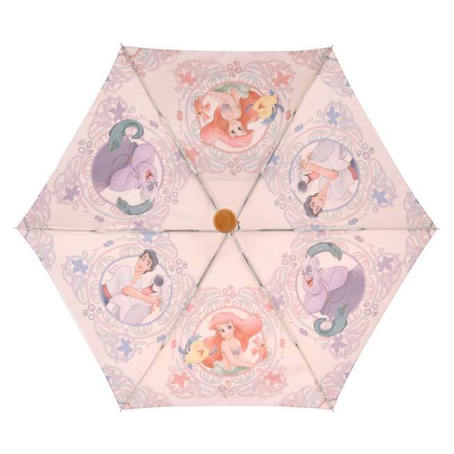 リトル・マーメイド 折りたたみ傘 ポーチ入り 晴雨兼用 Disney THE LITTLE MERMAID 35th_画像1