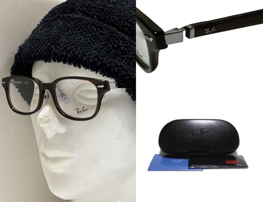 【Ray-Ban】レイバン　メガネフレーム　伊達(dá)クリアorPCレンズ加工無料　RX5427D　8290　トランスペアレントブラウン　國內(nèi)正規(guī)品