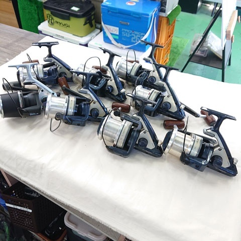 【ジャンク品】 【1円スタート】シマノ　パワーエアロ　GT8000　GT7000　GT4000　スーパーエアロ　GT7000　計8点　リールまとめて出品