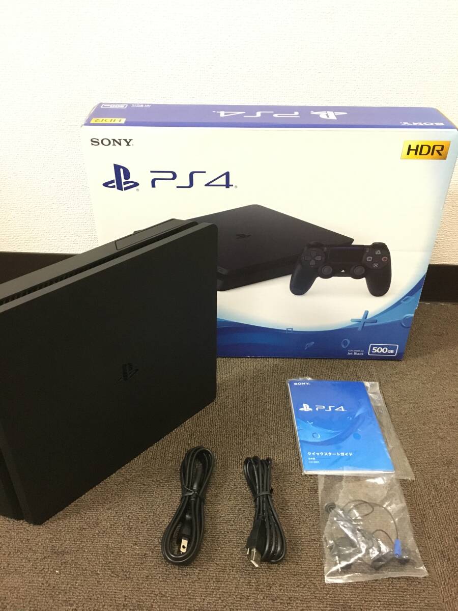 【超美品】PlayStation4 ジェットブラック 500GB (CUH-2200AB01)　動作確認済み