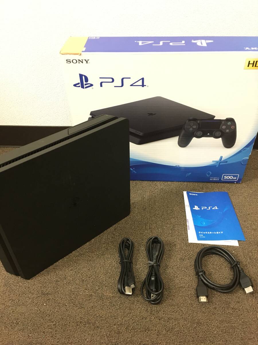 PlayStation4 ジェットブラック 500GB (CUH-2200AB01)　動作確認済み
