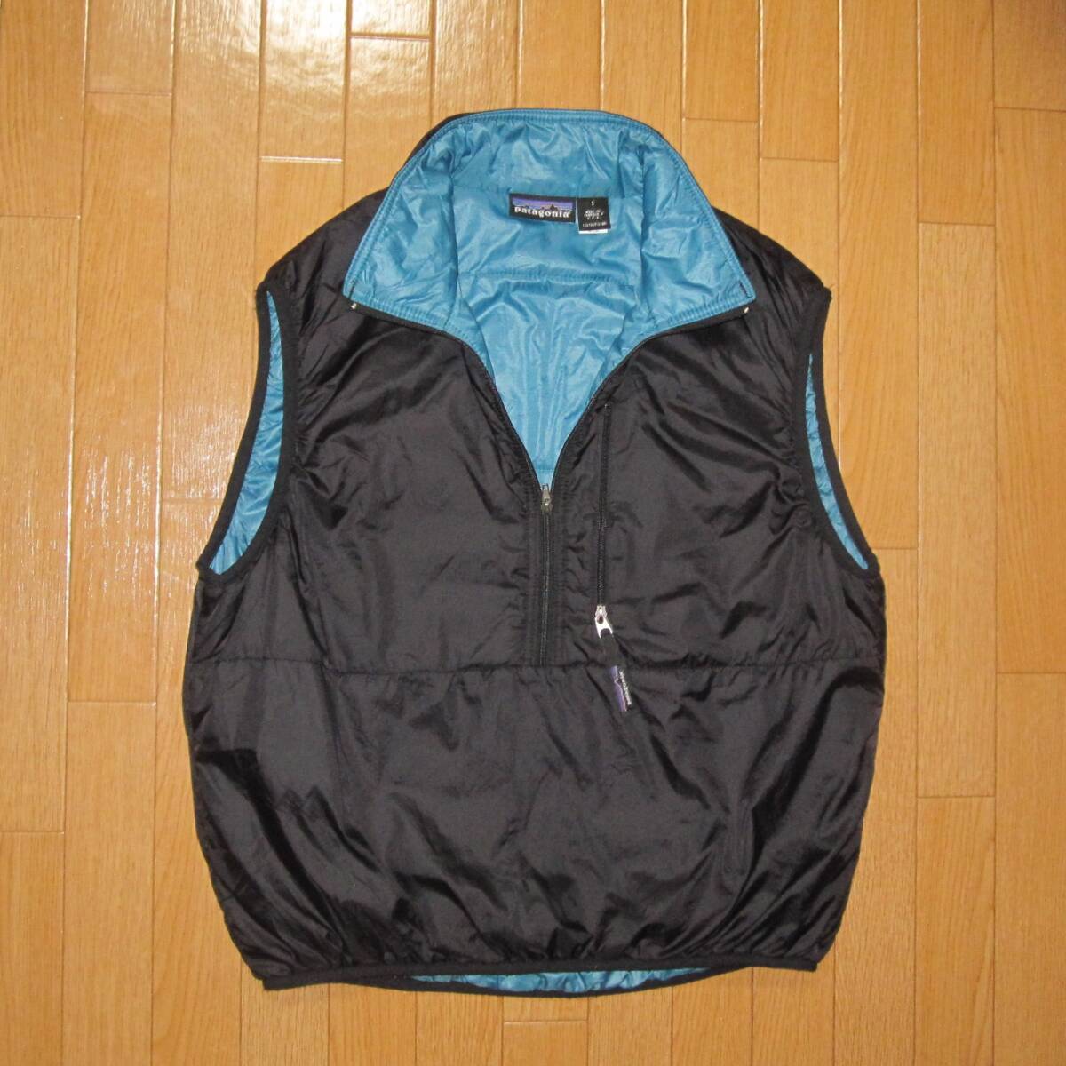 90s patagonia/パフボールベスト/ブルーグラス/USA製/サイズS