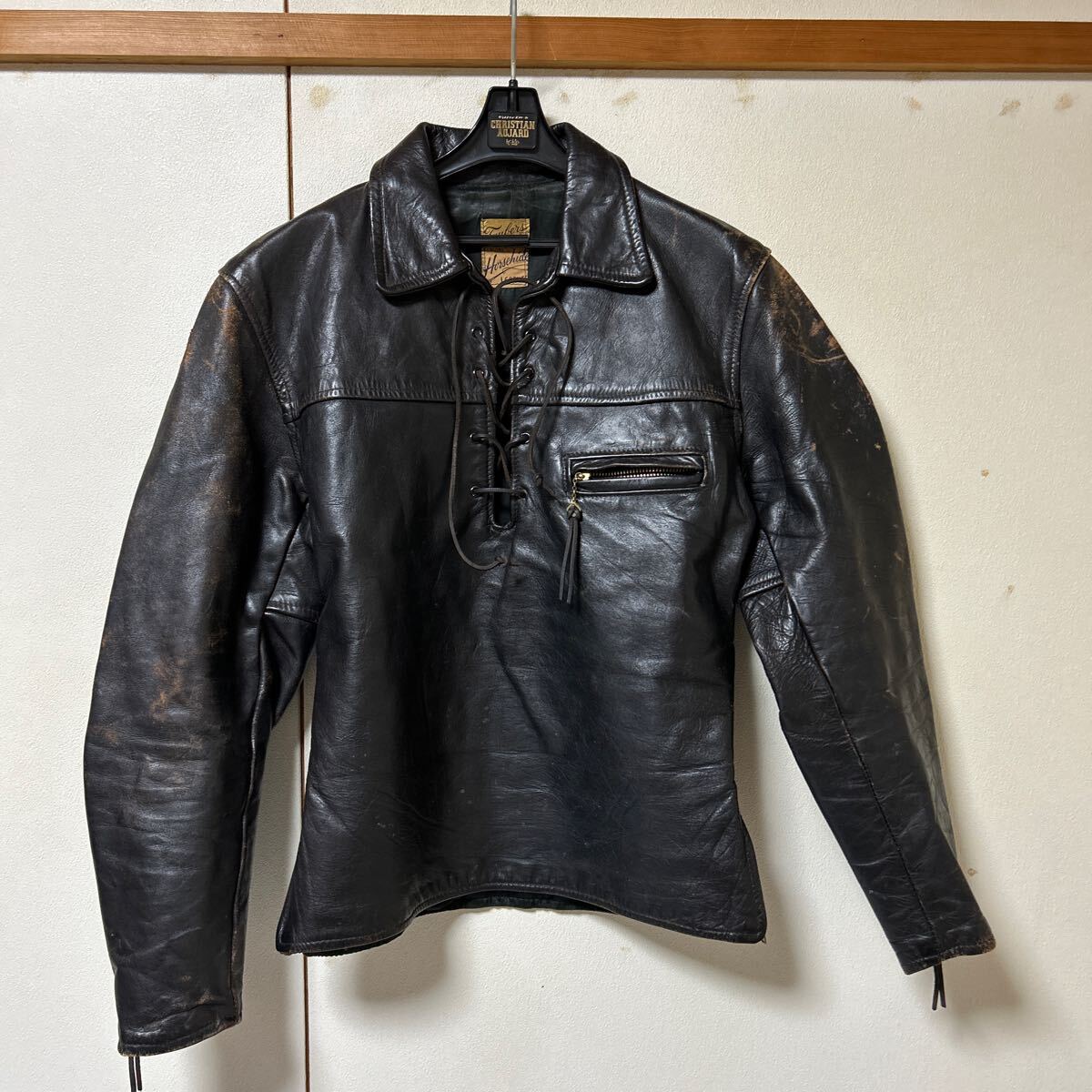 Yahoo!オークション - Taubers 50s ホースハイド レザープル Yahoo!オークション - Taubers 50s ホースハイド レザープル