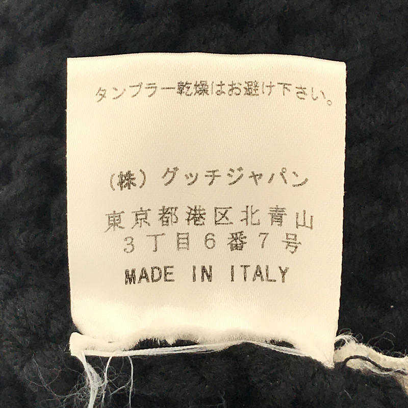 【美品】 GUCCI / グッチ | ウール ローゲージ オフタートル ニット | S | ブラック | レディース_画像7