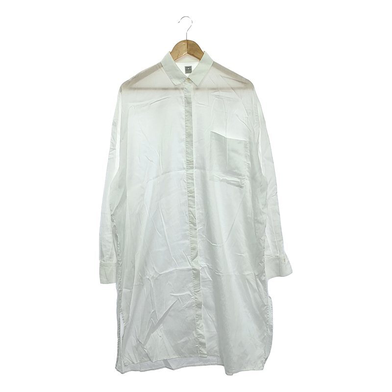 TOTEME / トーテム | LONG SHIRTS DRESS シャツ ワンピース | S | ホワイト | レディース