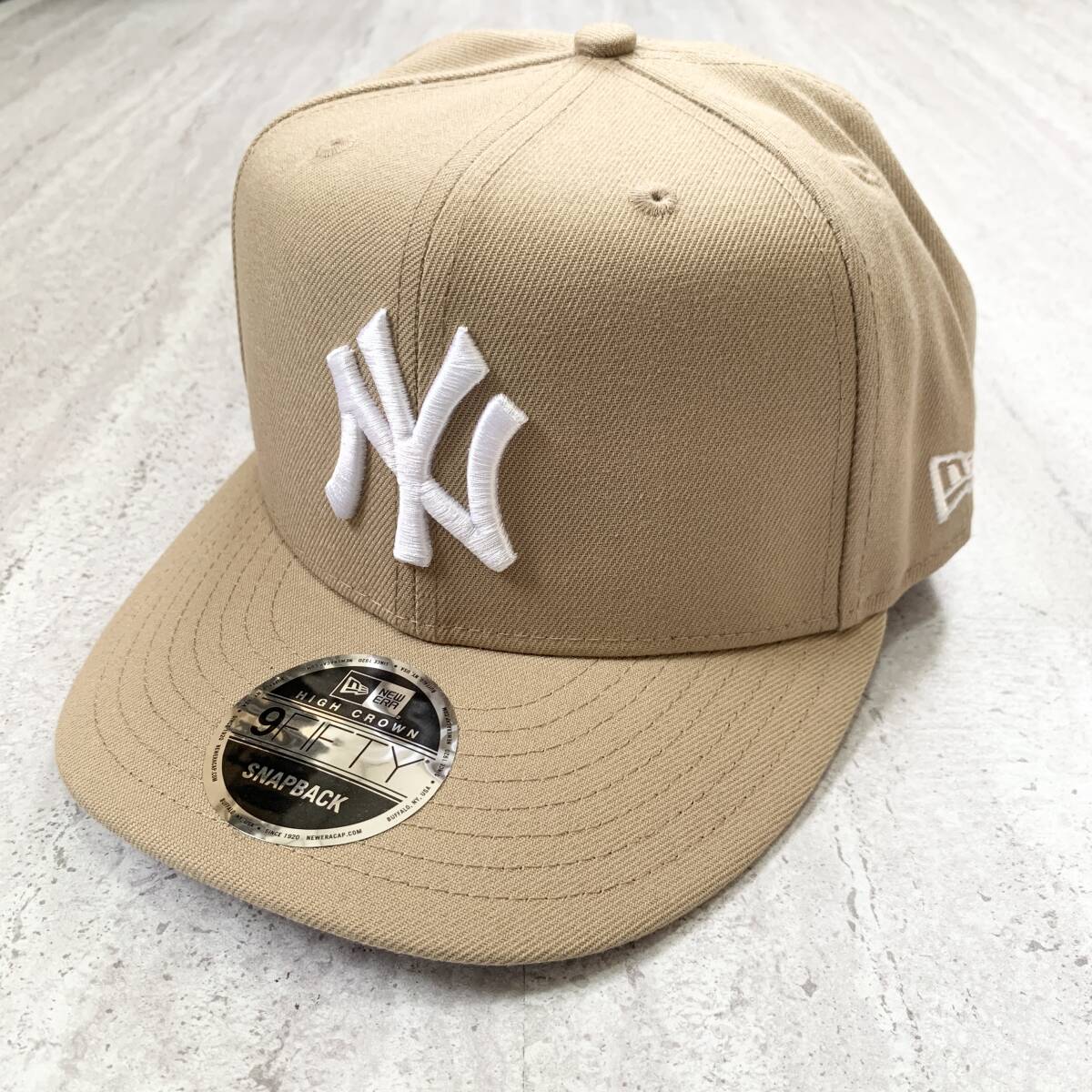 海外限定 New era NY ヤンキース ニューエラ ベージュ 9fifty