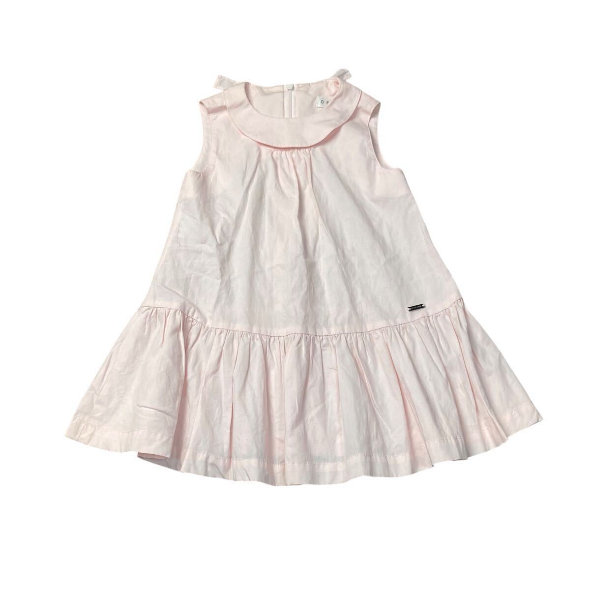 CELINE セリーヌ　ワンピース　ノースリーブ　ピンク　90 キッズ　子ども　女の子　オンワード樫山