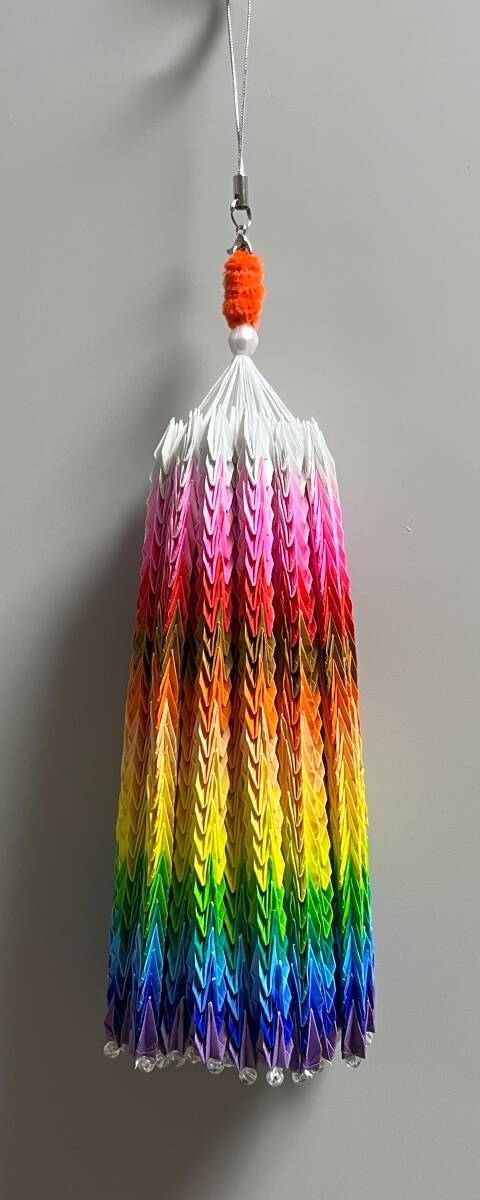 ※在庫処分《小さい千羽鶴 15色 1000羽》①-8_画像1