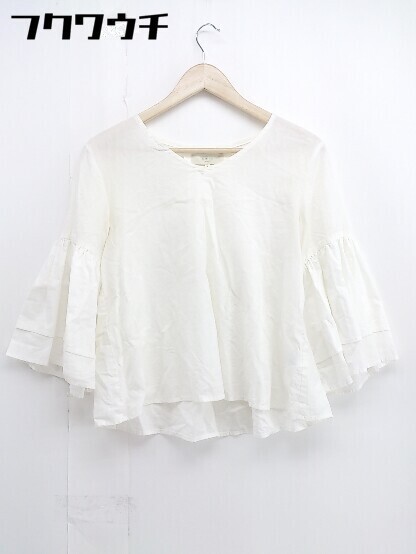 ◇ B:MING by BEAMS ビーミング by ビームス 長(zhǎng)袖 ブラウス カットソー サイズM ホワイト レディース