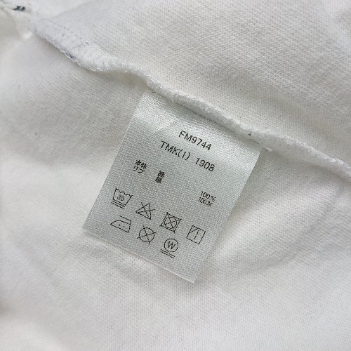 ◇ fila フィラ プルオーバー クルーネック 刺?ロゴ バックプリント 長袖 Ｔシャツ サイズL ホワイト メンズ E