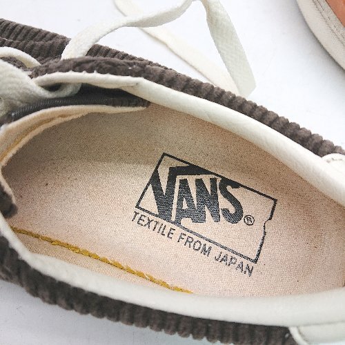 * VANS Van z пальто Icon V311CF вельвет ткань low cut спортивные туфли размер 24 Brown женский E