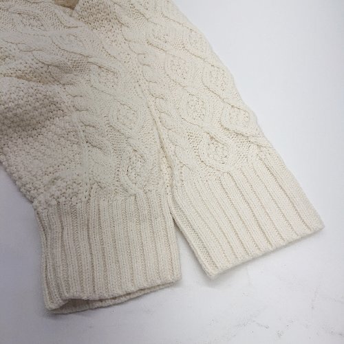 * ⊇ corporation cd. knitted material long sleeve sweater size LL ivory series lady's E