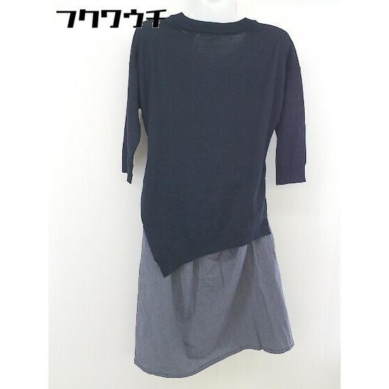 * niko and... Nico and Layered style 7 minute sleeve knees under height One-piece size 3 navy lady's 