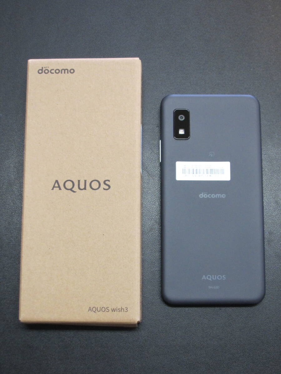 新品未使用】 docomo AQUOS wish3 SH-53D ブラック SIMフリー ③