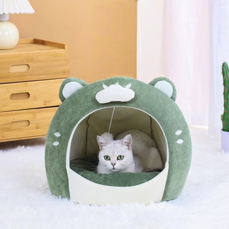 LRM4323貓 犬 ベッド　ペットベッド ふわふわ　暖か もこもこ　ペット用品 ペットハウス　滑り止め　クッション マット柔らかい　秋冬