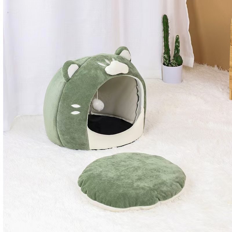 LRM4323貓 犬 ベッド　ペットベッド ふわふわ　暖か もこもこ　ペット用品 ペットハウス　滑り止め　クッション マット柔らかい　秋冬