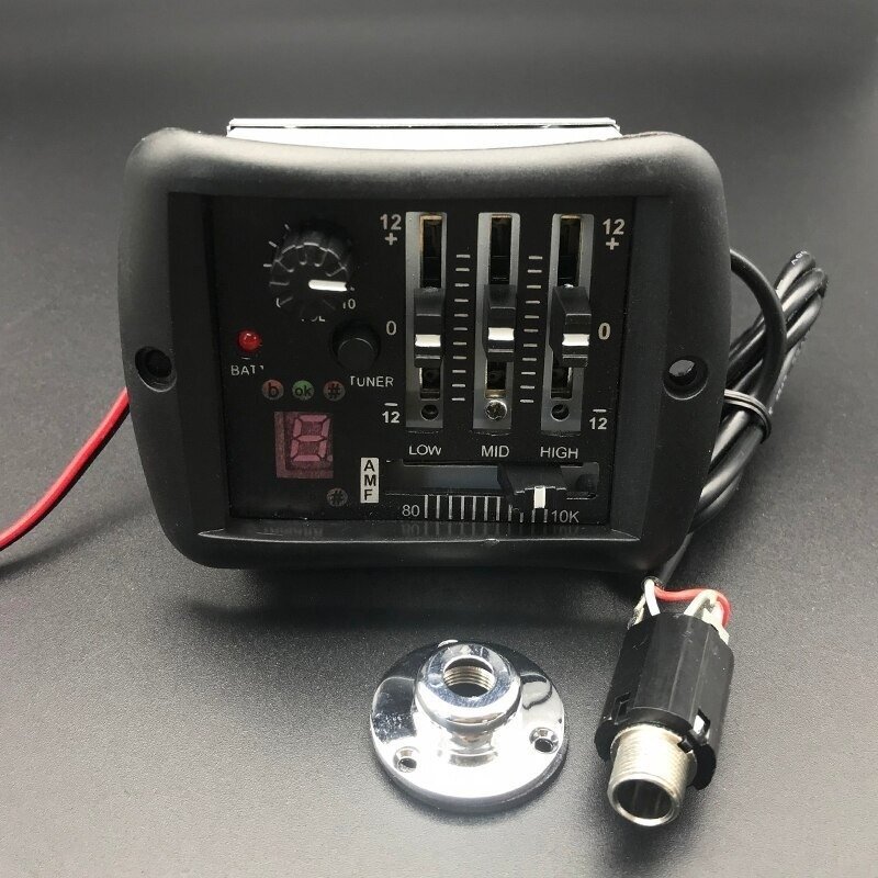 LRM4425* акустическая гитара предусилитель eq эквалайзер piezo тюнер pick up вилка гитара гитара аксессуары 