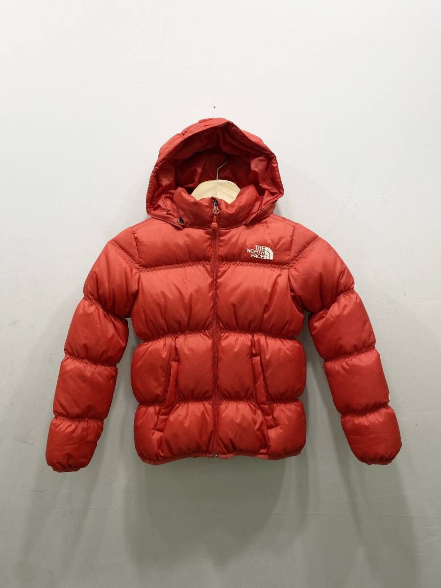 V109　ノースフェイス 550 ダウンジャケット GIRLS 120 サイズ THE NORTH FACE