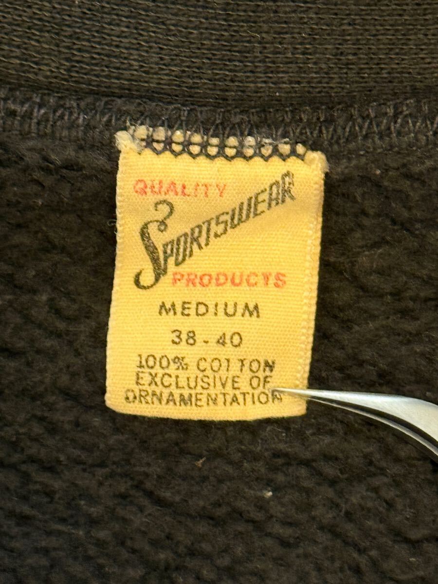 ヴィンテージ スウェット ブラック ハーフジップ 黒 50s 60s ヴィンテージ スウェット ブラック ハーフジップ 黒 50s 60s