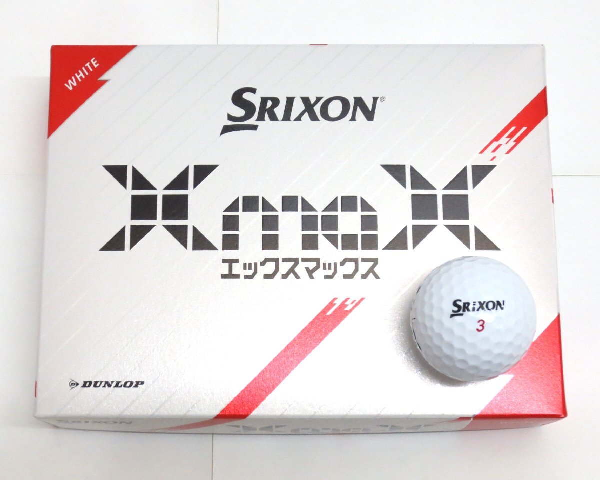 新品★ダンロップ★スリクソン XmaX エックスマックス★SRIXON★2024★飛距離追求型★ホワイト★2箱★24球★2ダース