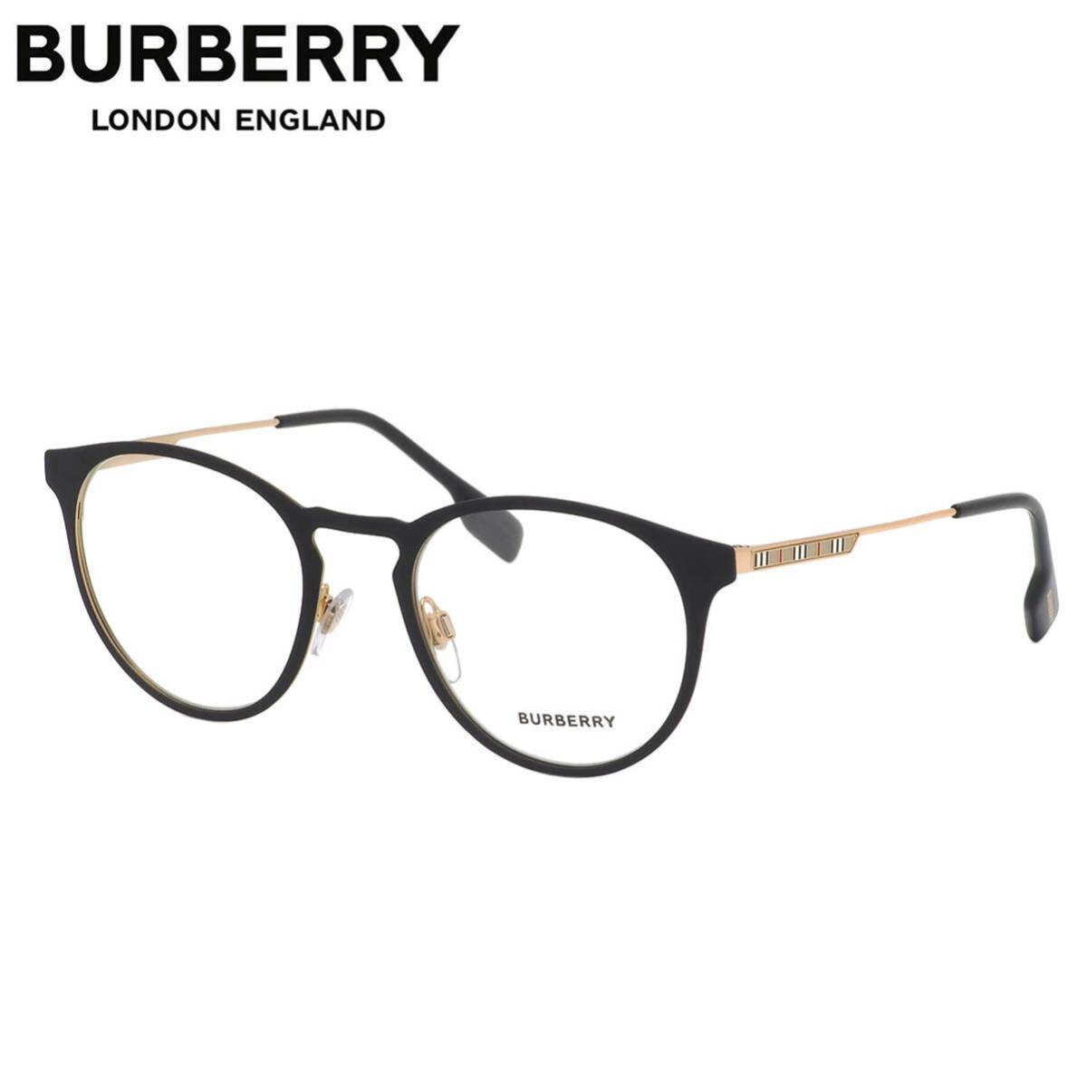 極美品★BURBERRY★バーバリー★BE1360 1017 51★メガネ★黒ぶち★チェック柄★MADE IN ITALY★付属品全て有★
