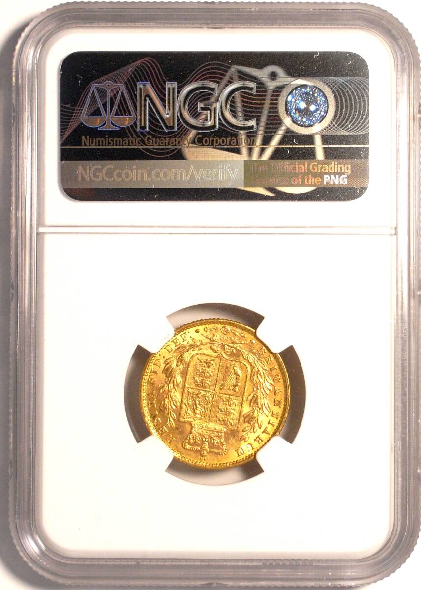 1871 イギリス 1ソブリン金貨 ヤングビクトリア女王 NGC MS61 1871 イギリス 1ソブリン金貨 ヤングビクトリア女王 NGC MS61