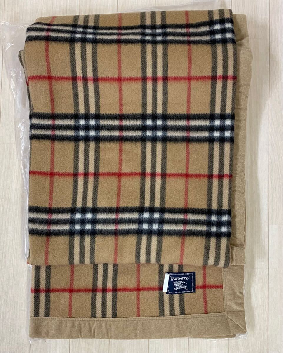 バーバリー 毛布 ウール100% ノバチェック BURBERRY ウール毛布 ノバチェック柄 ウール100%
