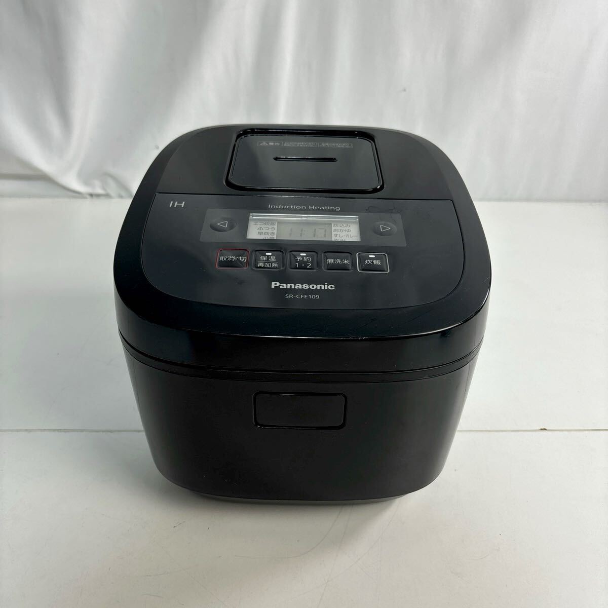 Panasonic SR-CFE109 パナソニック IHジャー炊飯器 炊飯器 ブラック 5合炊き 2021年製 100V 1180W 50-60Hz 1.0Ｌ通電確認済み 
