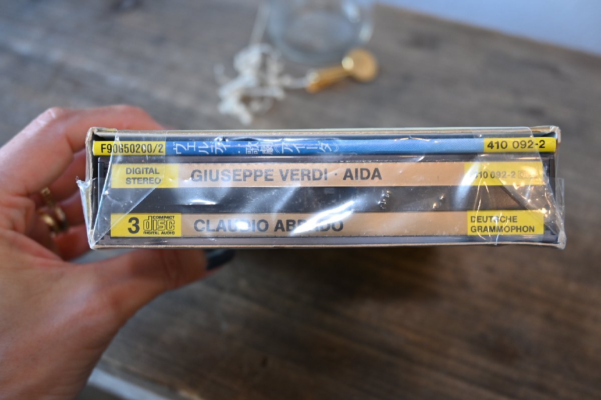 ○1985年 CD3枚組 アバド / ヴェルディ：歌劇「アイーダ」全曲 西獨(dú)盤 f90g-50200 古道具のgplus広島2410ｋ