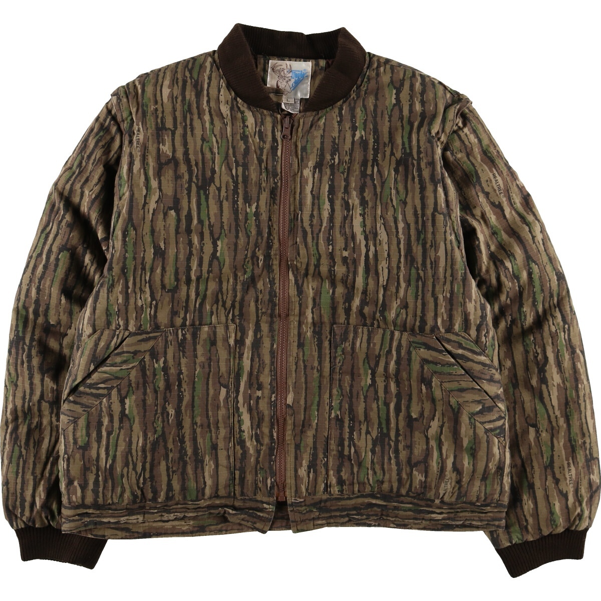 古着 90年代 TROPHY CLOTHING 迷彩柄 リバーシブル グースダウンジャケット メンズL相当 ヴィンテージ /eaa467695