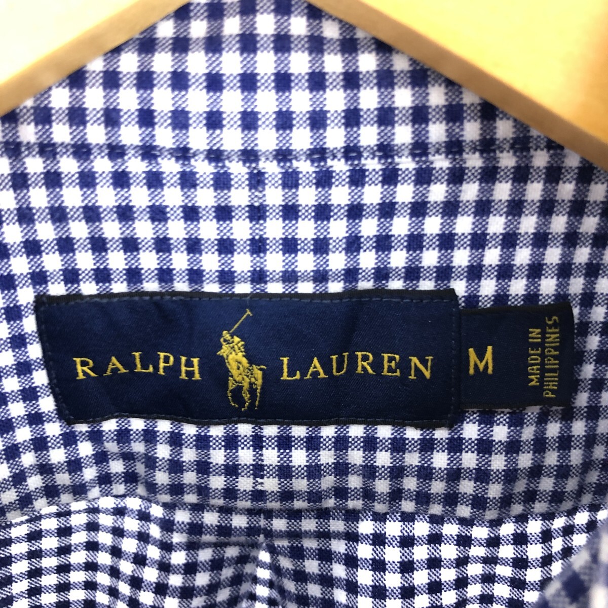 古著 ラルフローレン Ralph Lauren RALPH LAUREN 長袖 ボタンダウンチェックシャツ メンズM相當(dāng) /eaa494554