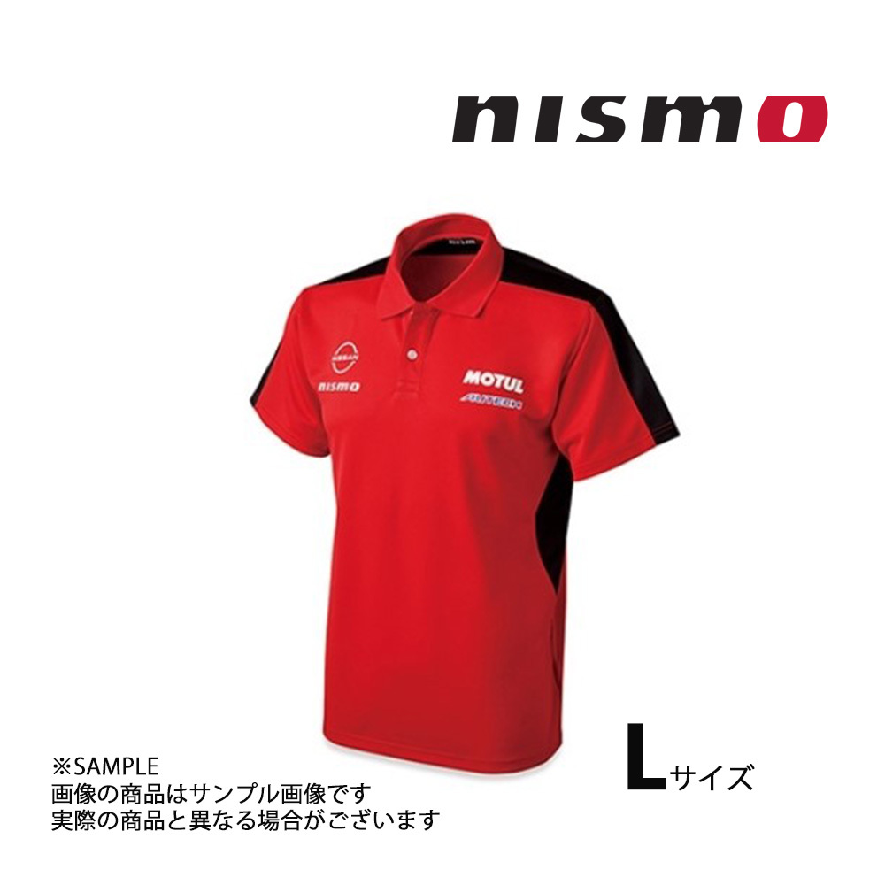 NISMO ニスモ #23 COMFIT ポロシャツ レッド 赤 L 数量限定 KWA01-60RR3 (660192517_画像1