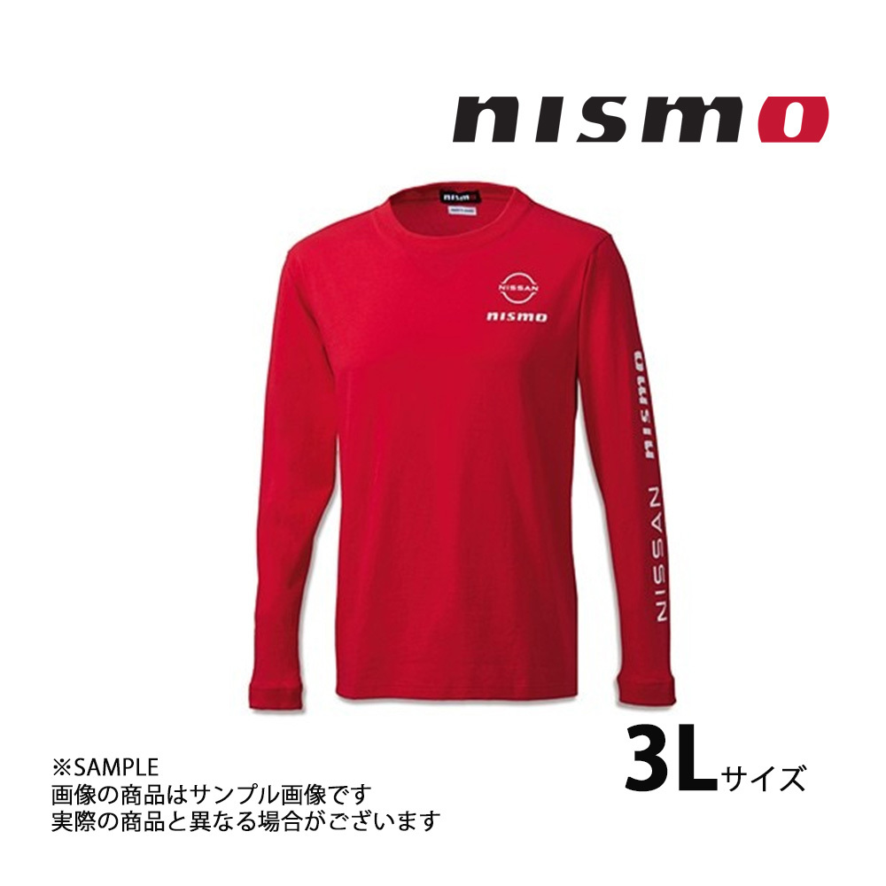 NISMO ニスモ ロング スリーブ Tシャツ レッド 赤 3Lサイズ KWA00-50R39 数量限定 (660192679_画像1