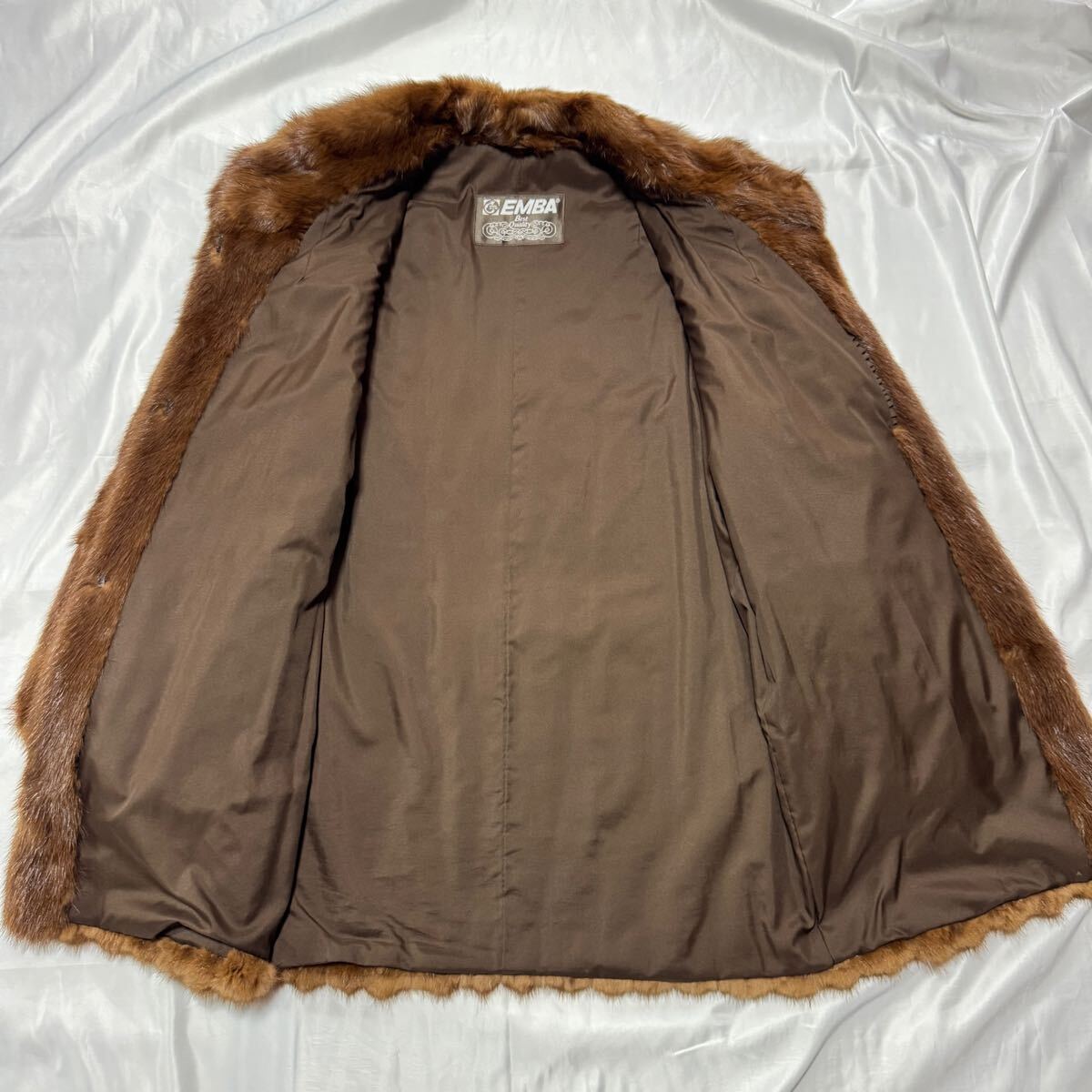 美品　EMBA エンバ　コリンスキー　　毛皮コート　リアルファー