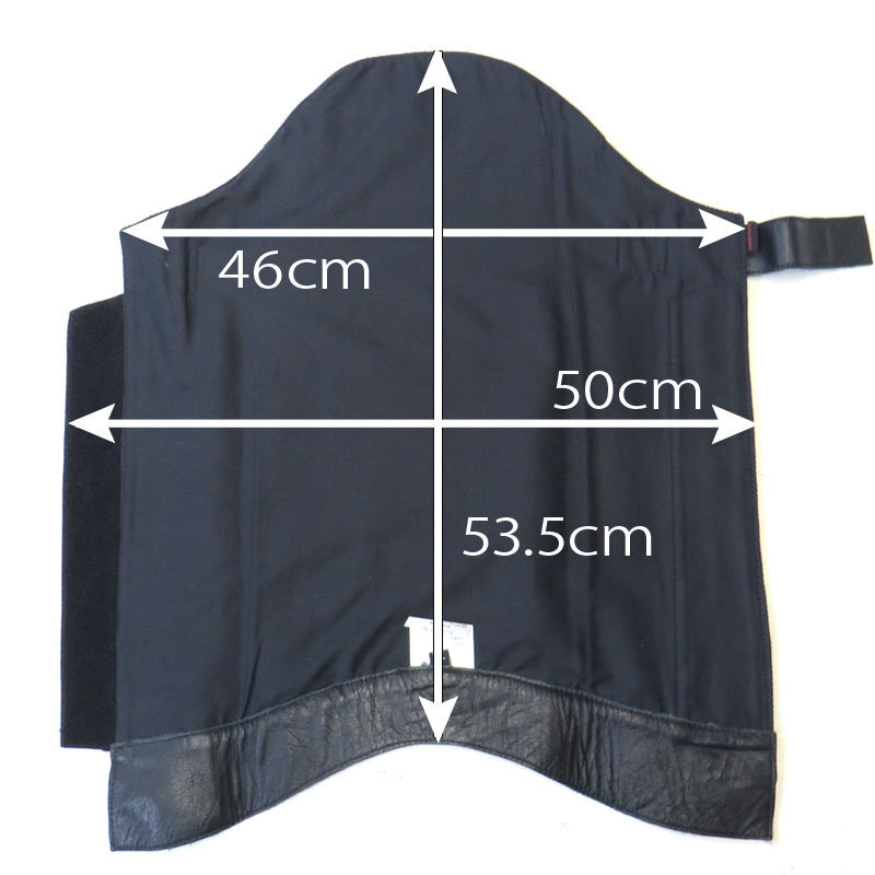 【HEAVY】（Lサイズ） プレーンレッグチャップス　ブラック　モトブルーズ　LEG CHAPS