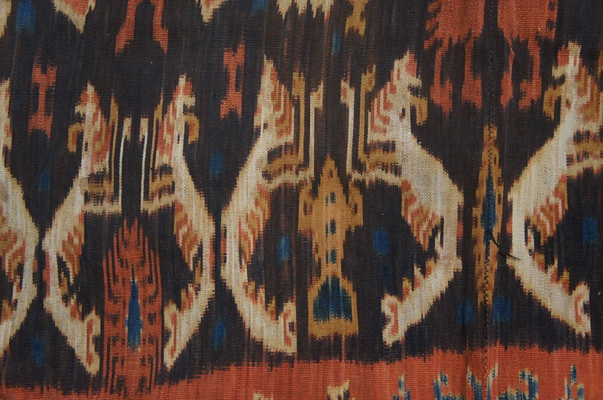  дерево хлопок Indonesia smba остров античный ikatto ширина уровень .. охота узор гобелен [E15439]