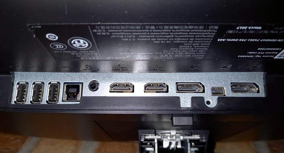 売り切り！モニターDELL U2414Hb　HD入力不良品 液晶ＯＫ部品取り！修理できる方どうぞ！ （整理番号H120）