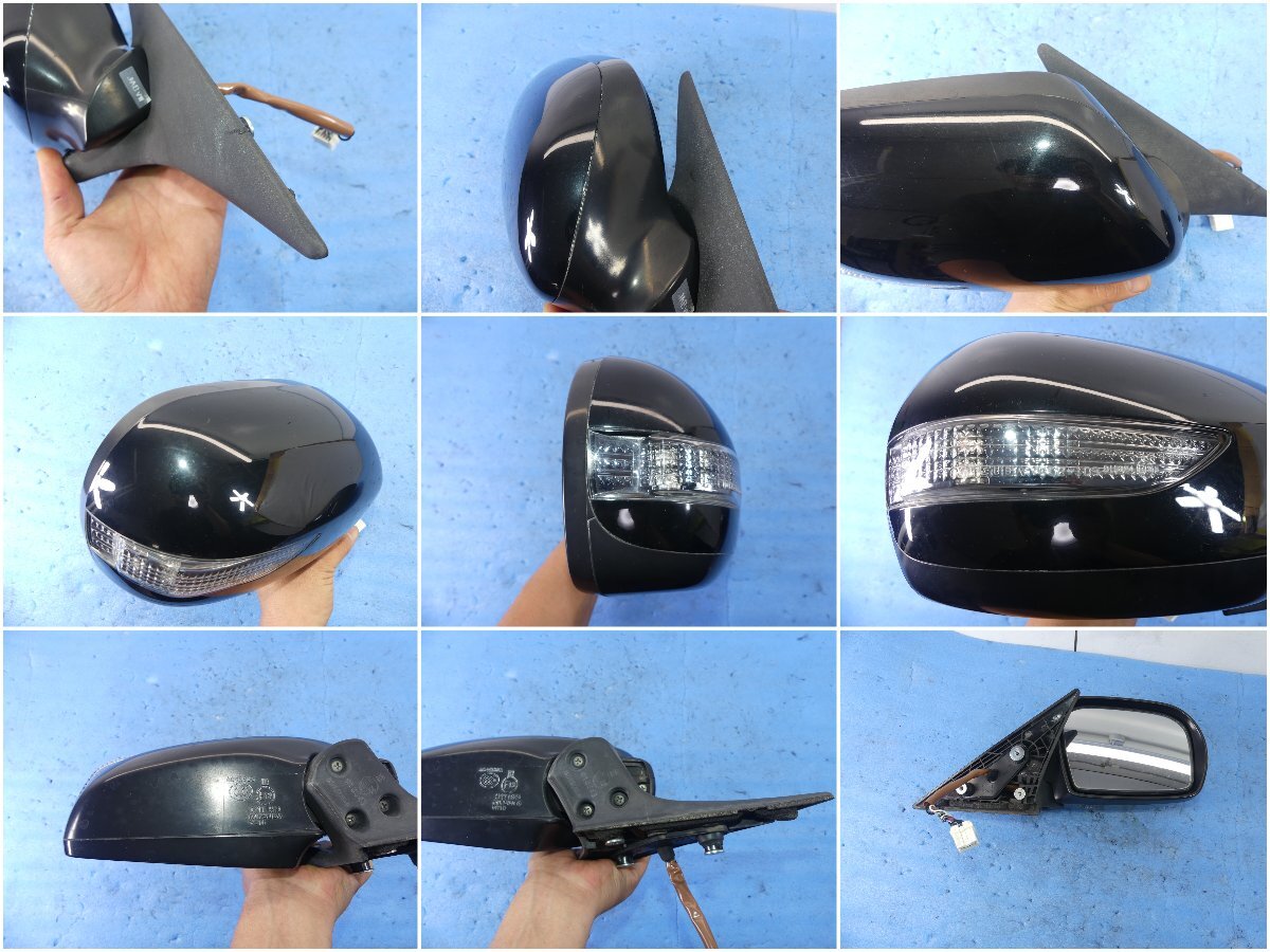 A6641 D Subaru Legacy BPH более поздней модели, оригинальные зеркало на двери зеркало заднего вида правый водительское сиденье 32J чёрный черный 9P 9 булавка BP BL