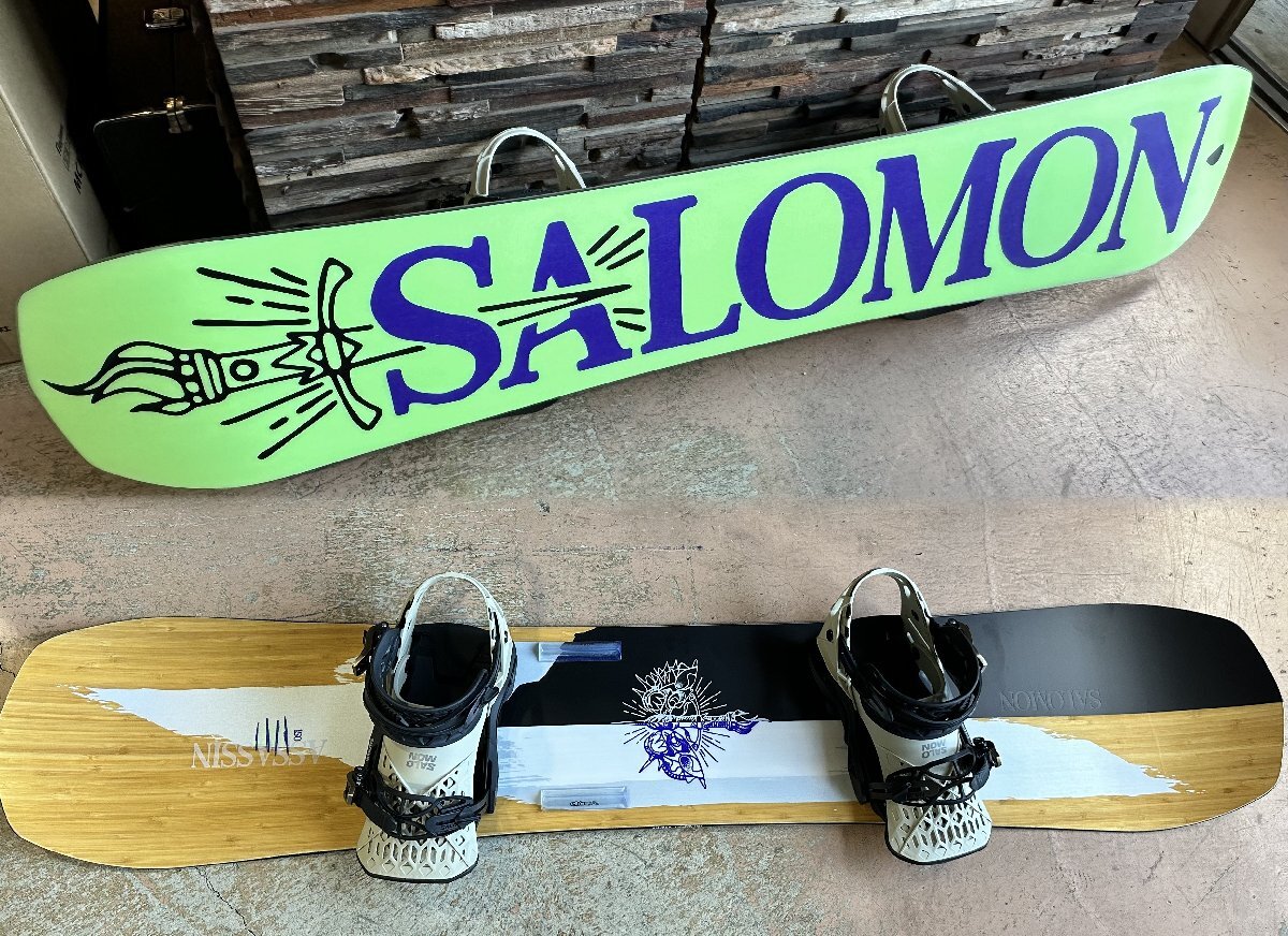 未使用？美品？ 23-24 SALOMON ASSASSIN 150cm ヴィンディング HIGH LANDER ハイランダー サロモン アサシン スノーボード