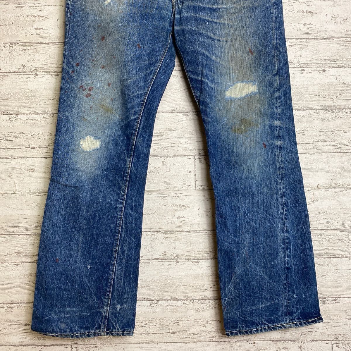 70\'s LEVI\'S 517 BIGE Vintage Levi's джинсы большой E.hige атмосфера * W33~34 length оригинал L30