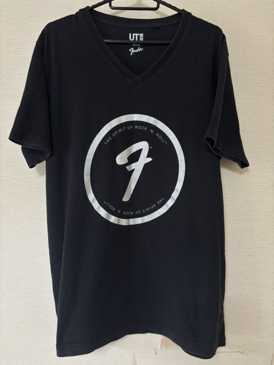UT Fender フェンダー ギター 半袖Tシャツ ユニクロコラボ XL 黒 エレキギター