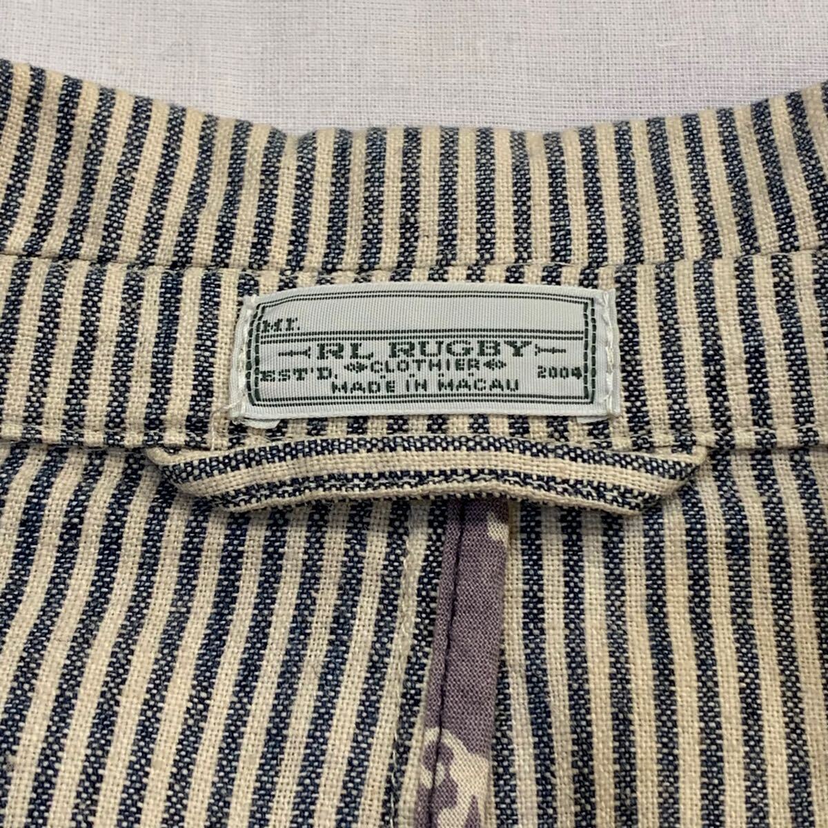 Ralph Lauren RUGBY cotton linen stripe jacket ラルフローレン Ralph Lauren RUGBY cotton linen stripe jacket ラルフローレン