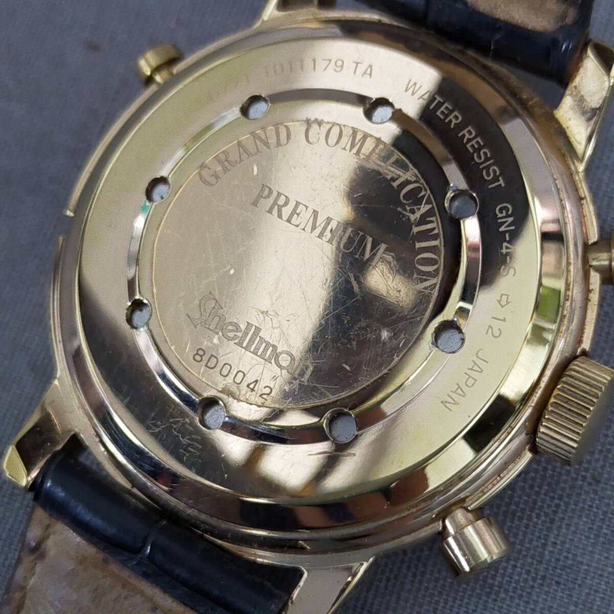 5610/9　GJ61207　SHELLMAN　GRAND COMPLICATION　PREMIUM　6771-T011179　クォーツ　不動　メンズ　シェルマン　【真贋鑑定済】 