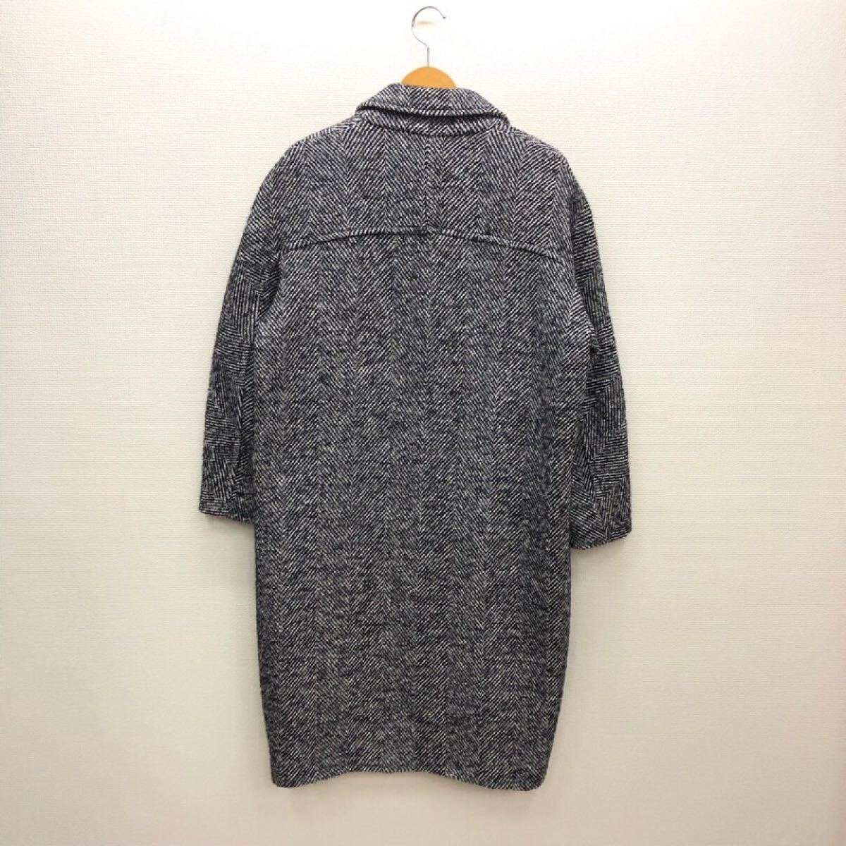 に088】ZARA ヘリンボーン柄チェスターコート (USA)XSサイズ に088】ZARA ヘリンボーン柄チェスターコート (USA)XSサイズ